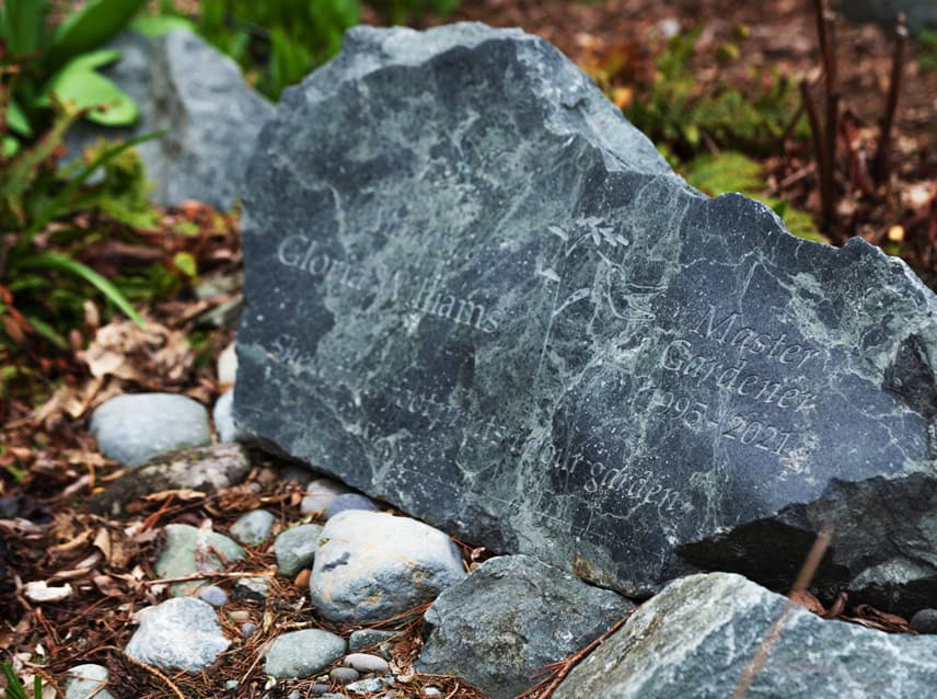 engraved stone