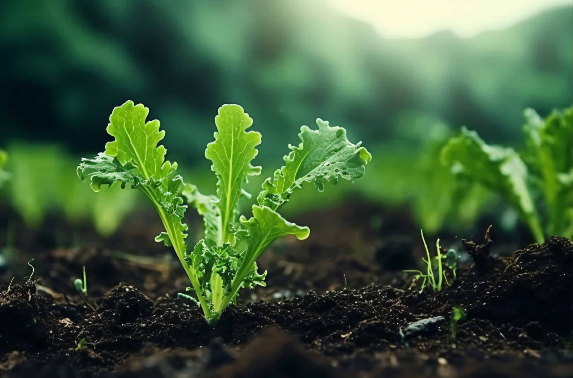 Kale and other leafy greens do well as fall-season crops. © Adobe Stock