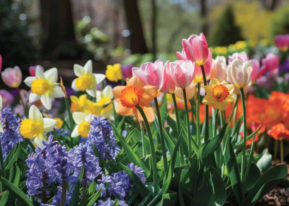 spring flowers blooming