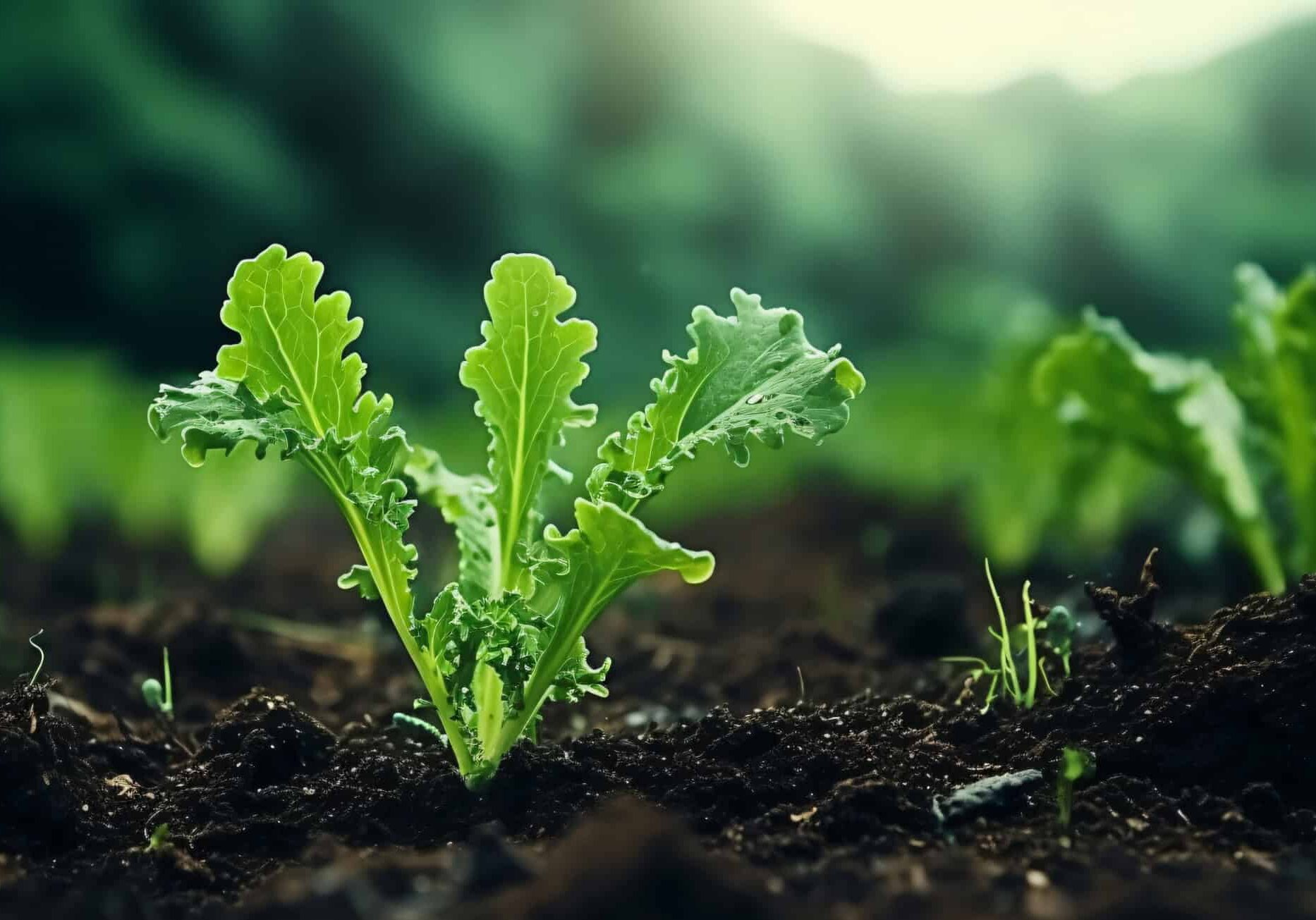 Kale and other leafy greens do well as fall-season crops. © Adobe Stock