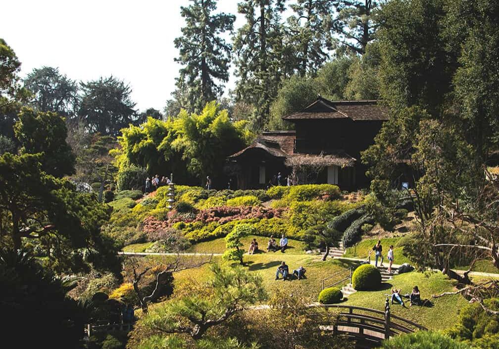 path through large display garden